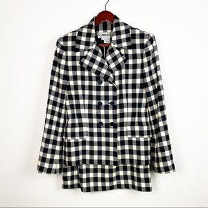 Vintage Carlisle Wool 2 Piece Buffalo Plaid Suit
